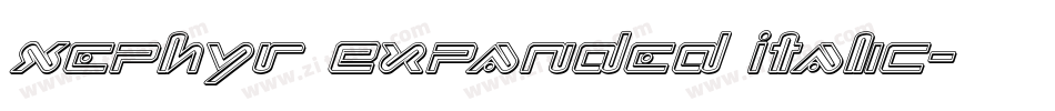 Xephyr Expanded Italic字体转换